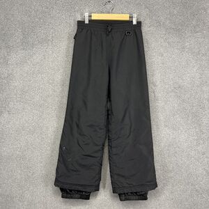 Obermeyer Snow Pants Juniors 8 Black Insulated Nylon Winter Ski Outdoor Youth